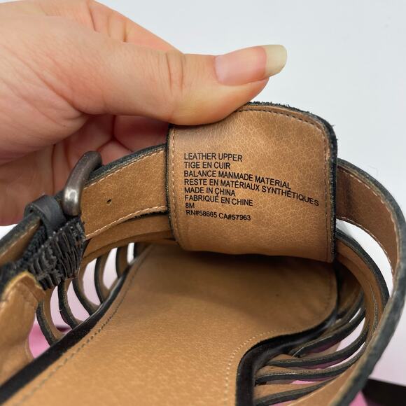 Susina Sondra Lea Leather Mules Black Stacked Low Block Heel Slip On Shoes 8 - Picture 14 of 16